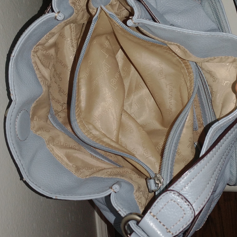 EUC | Light Blue Tignanello Magnetic Closure Handbag - Picture 6 of 10